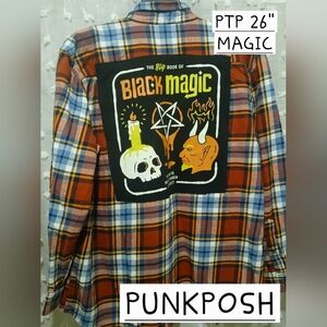 UPCYCLED HORROR FALL MAGIC GRAPHIC ON FLANNEL